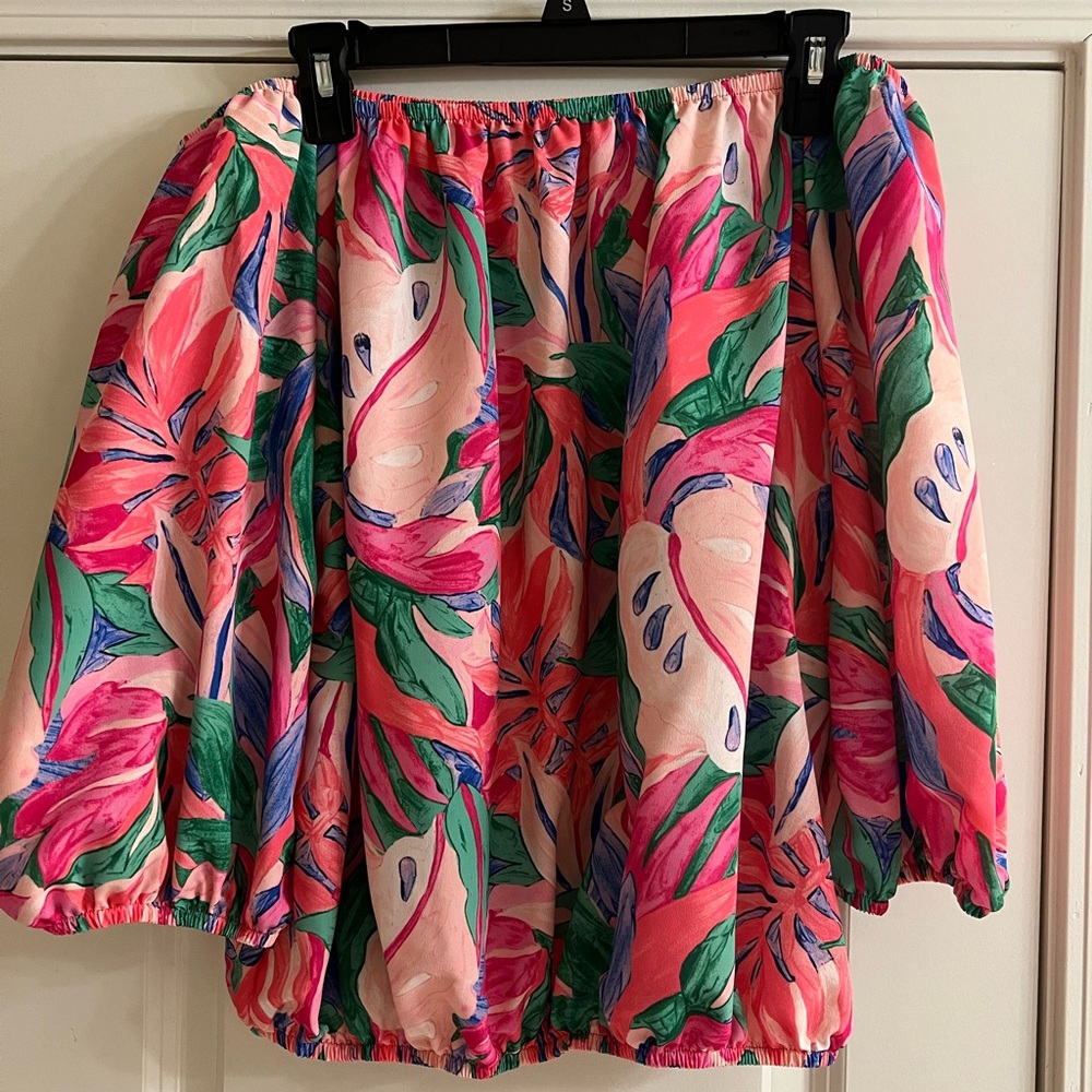 Floral off shoulder blouse